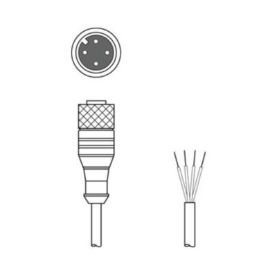 Leuze Brand Connection Cable KD U-M12-4A-P1-100