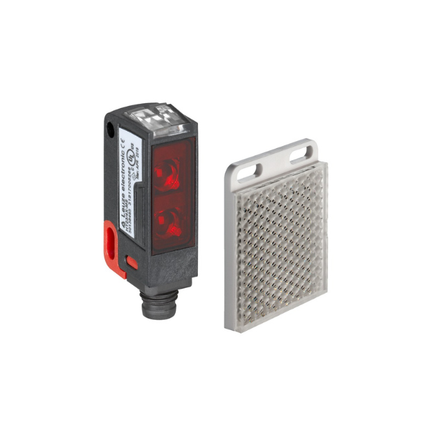Leuze make SET PRK23/4X-M8TKS50x50.1 Polarized retro-reflective photoelectric sensor - 50143273