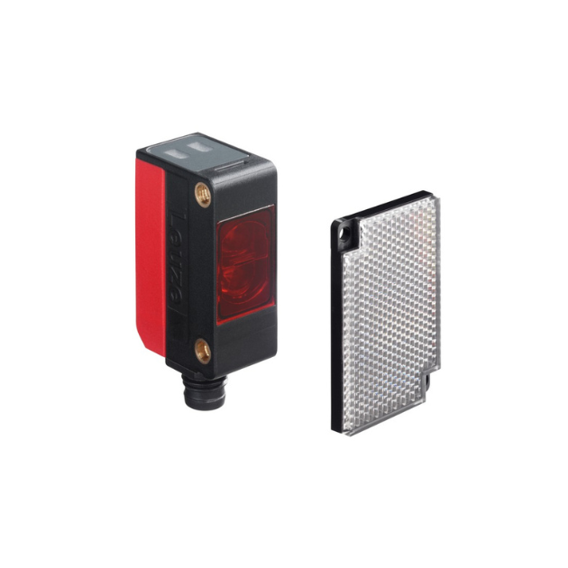 Leuze make Set PRK5/4P-M8 + TKS 40x60.A Polarized retro-reflective photoelectric sensor set - 50133946