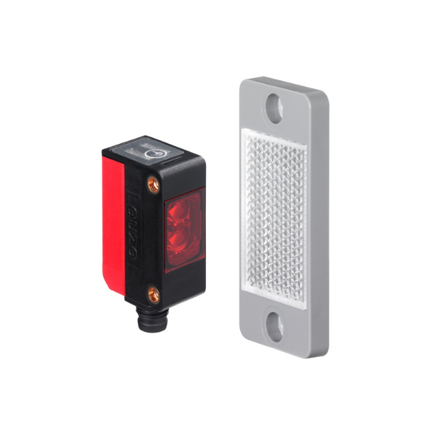 Leuze make Set PRK5.R3/2N-M8 DTKS 30x50 Polarized retro-reflective photoelectric sensor set - 50138506