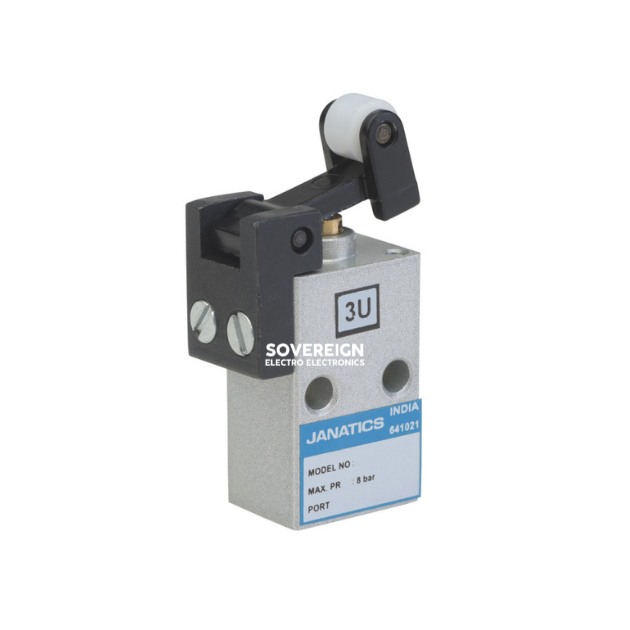 Janatics DP242R70 3/2 NC Roller Lever Valve M5