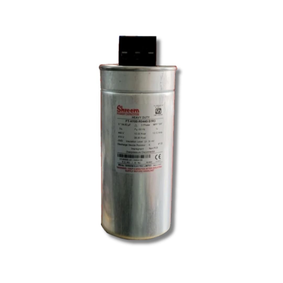 SHREEM_make_10KVAR_3PHASE_440V_Cylindrical_Heavy_Duty_Capacitor