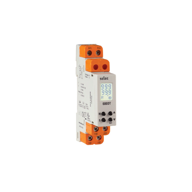 Selec make 600DT-CU Din Rail Timers - 17.5 mm