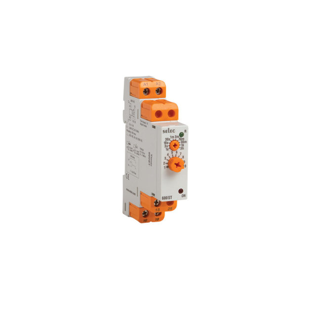 Selec make 600ST-CU Din Rail Timers - 17.5 mm